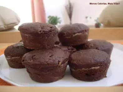 Muffins de Cacau com Pepitas de Chocolate Branco