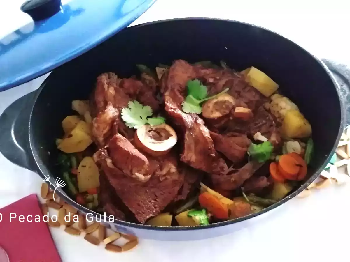 Ossobuco de Vitela com Legumes