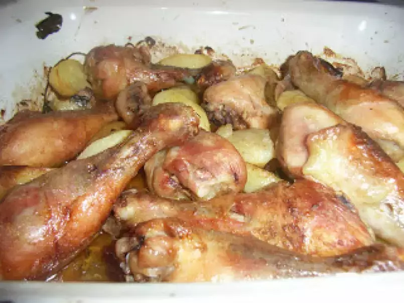 Pernas de frango assadas no forno. - foto 3