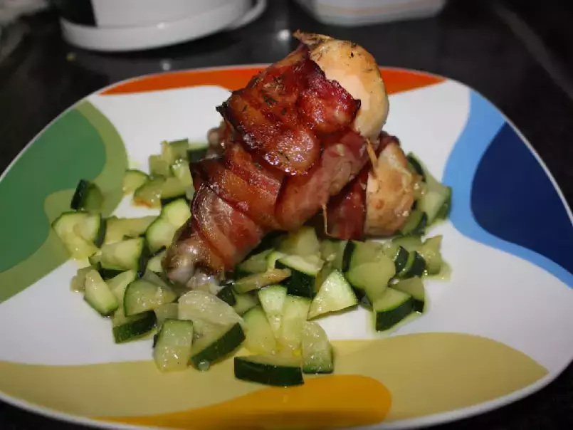 Pernas de Frango com bacon e courgette - foto 2