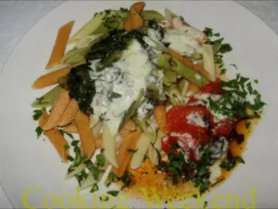 Receitas - Pasta com Tomates Inteiros e Escarola ao Molho de Gorgonzola - foto 7