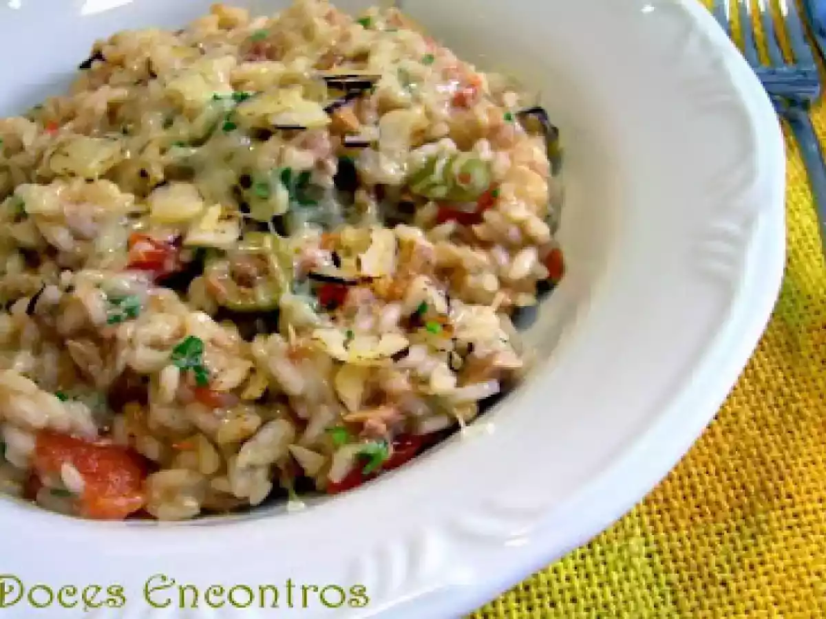 Risoto de Atum e Castanhas-do-Pará