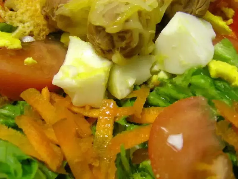 Salada com Salsicha e Queijo - foto 2