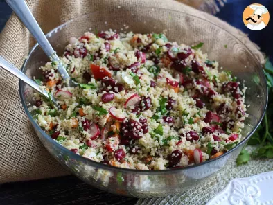 Salada de cuscuz, saudável e colorida - foto 3