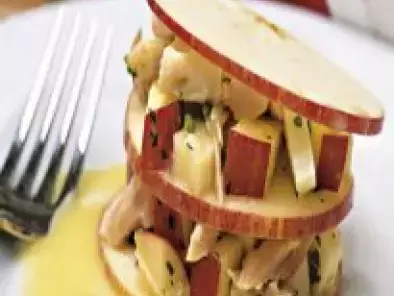 Salada de frango com maçã e palmito