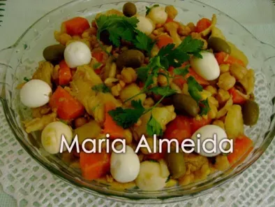 Salada de grão de bico com bacalhau (Maria Almeida)