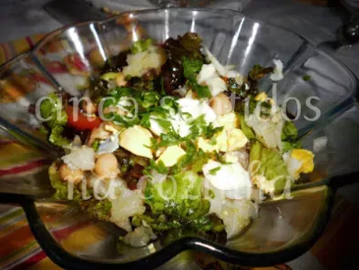Salada verde de bacalhau com grão - foto 4