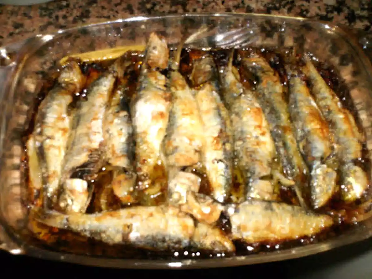 Sardinhas assadas no forno