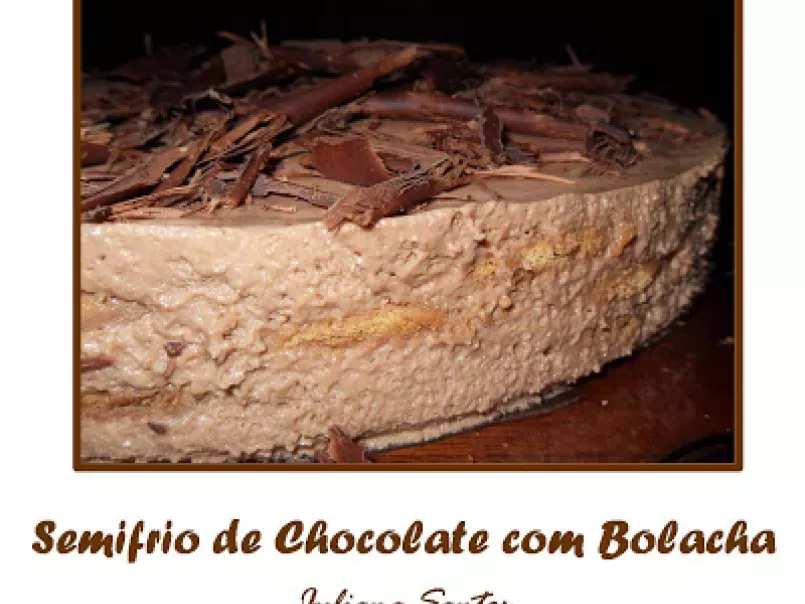 Semifrio de Chocolate com Bolacha