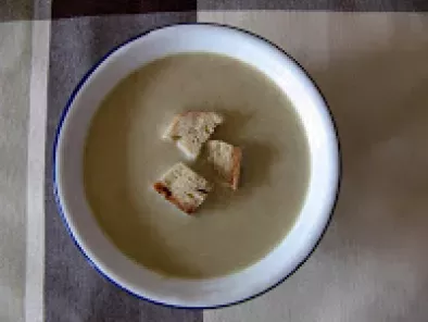 Sopa de batata doce com cogumelos