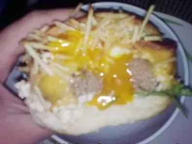 Super Eggsplosion com hambúrguer caseiro e batatas crocantes igual a do Mc Donalds! - foto 2