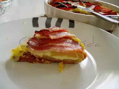 Tarte de batata com bacon e queijo - foto 2