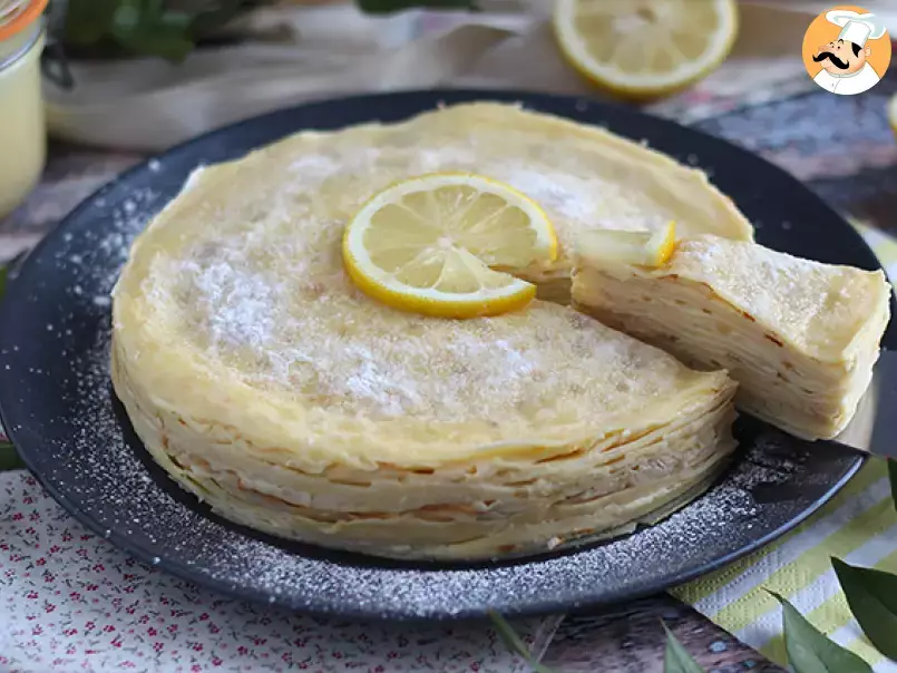 Tarte/Torta de crepes sabor limão - foto 3