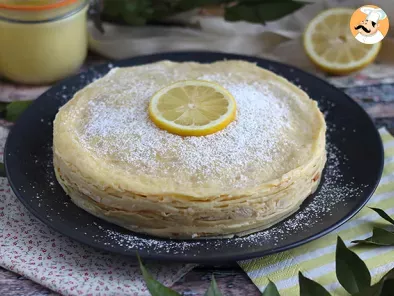 Tarte/Torta de crepes sabor limão - foto 6