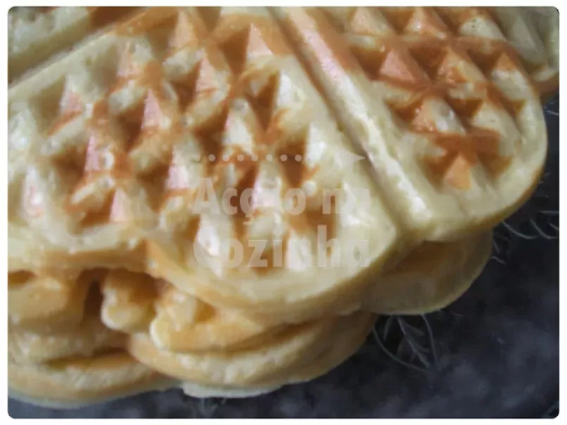 Waffles de côco com mel de cana e canela - foto 3