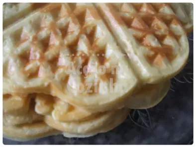 Waffles de côco com mel de cana e canela - foto 3