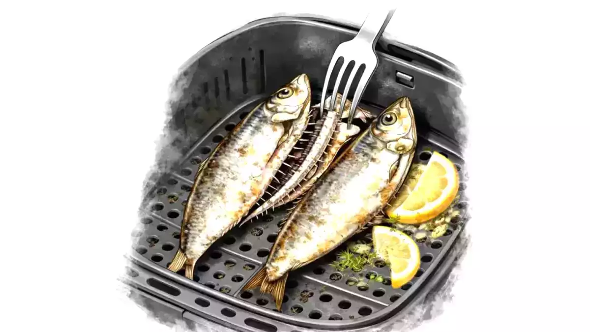 5. Técnica do forno ou airfryer: espinha solta naturalmente