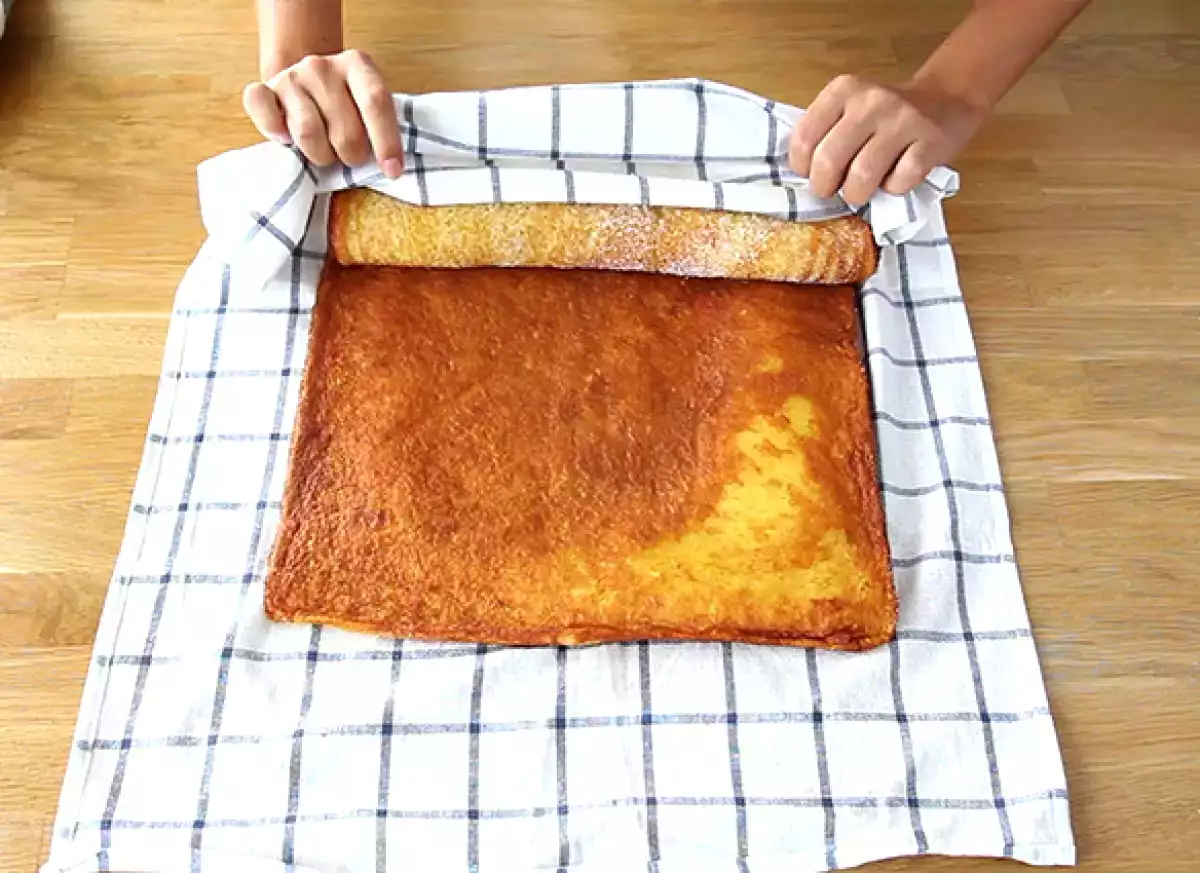 Etapa 5: O momento-chave: desenformar e enrolar