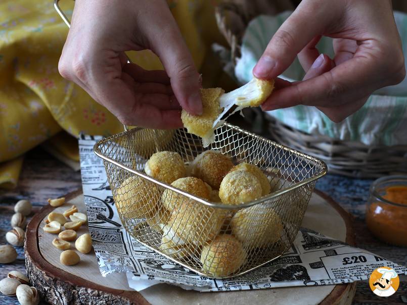 7. Bolinhas de mussarela na Air Fryer