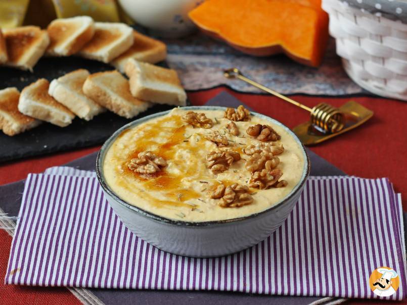 6. Paté de abóbora, queijo feta e mel