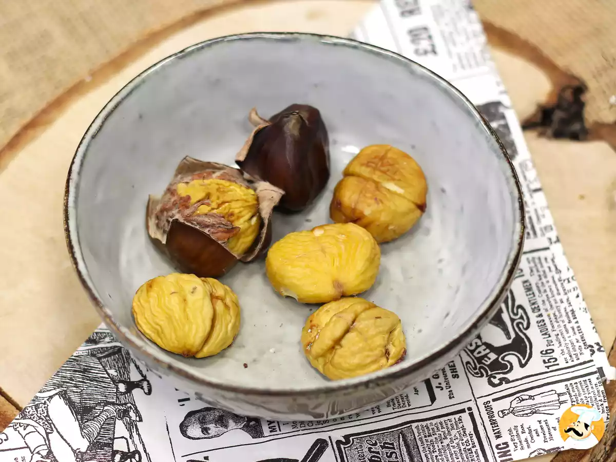 1. Castanhas assadas na Air Fryer