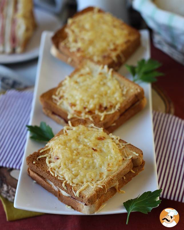 1. Croque monsieur na fritadeira