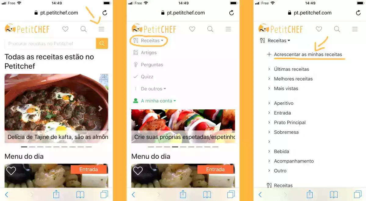 Ou pelo celular