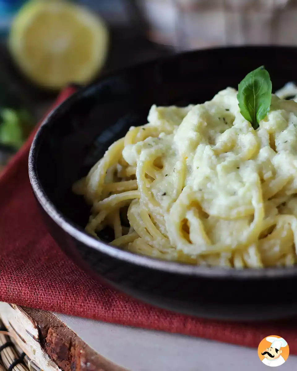 1. Macarrão com abobrinha cremosa