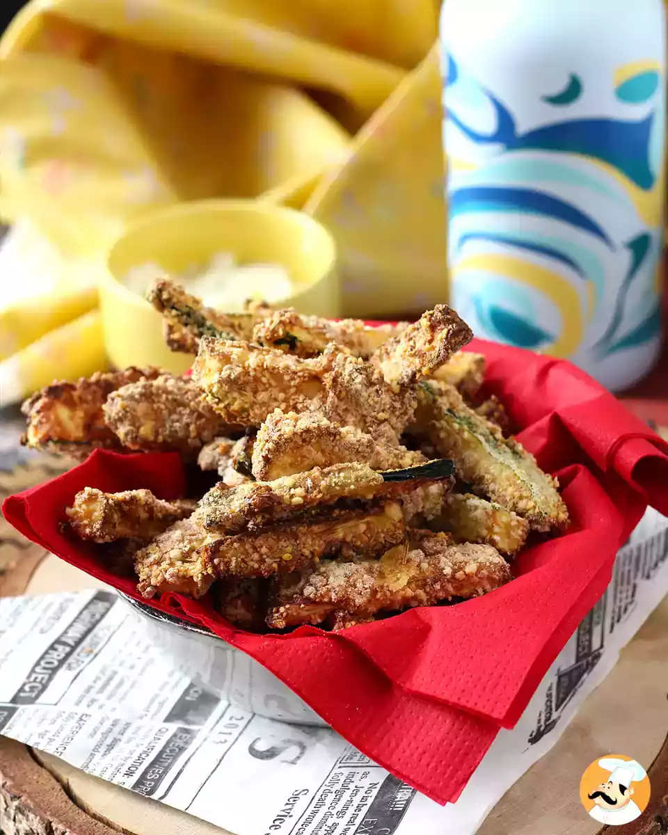 9. Palitos de abobrinha na Air Fryer