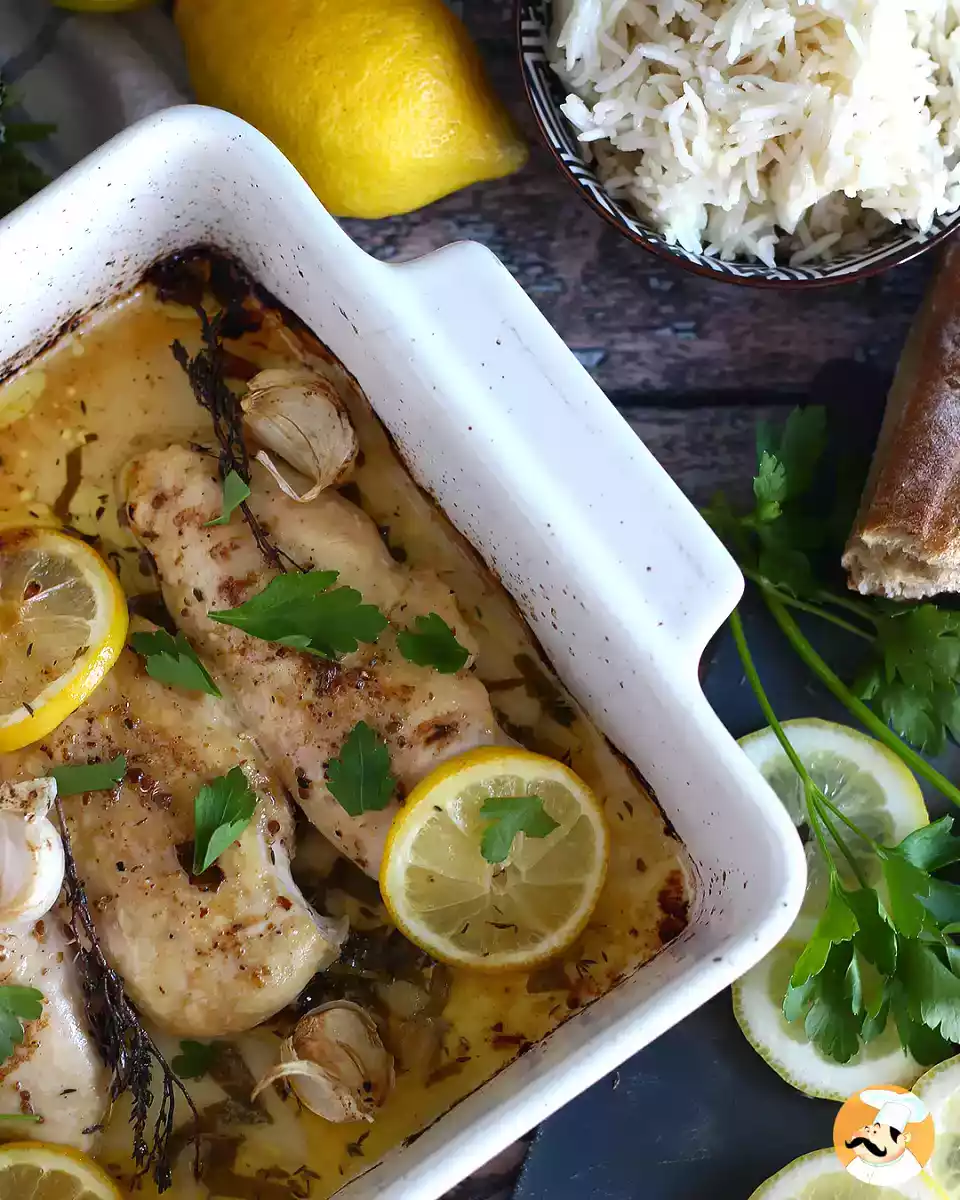 8. Frango com limão no forno