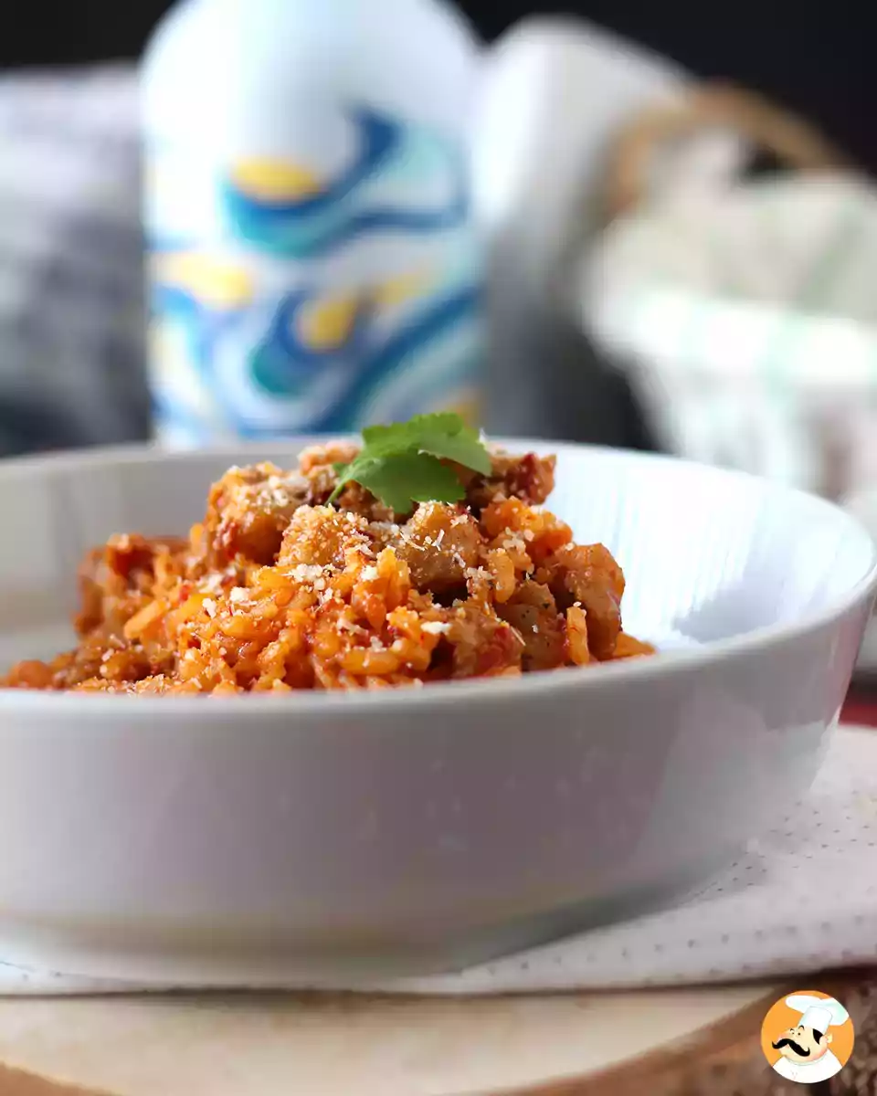 7. Risoto de 'nduja e linguiça