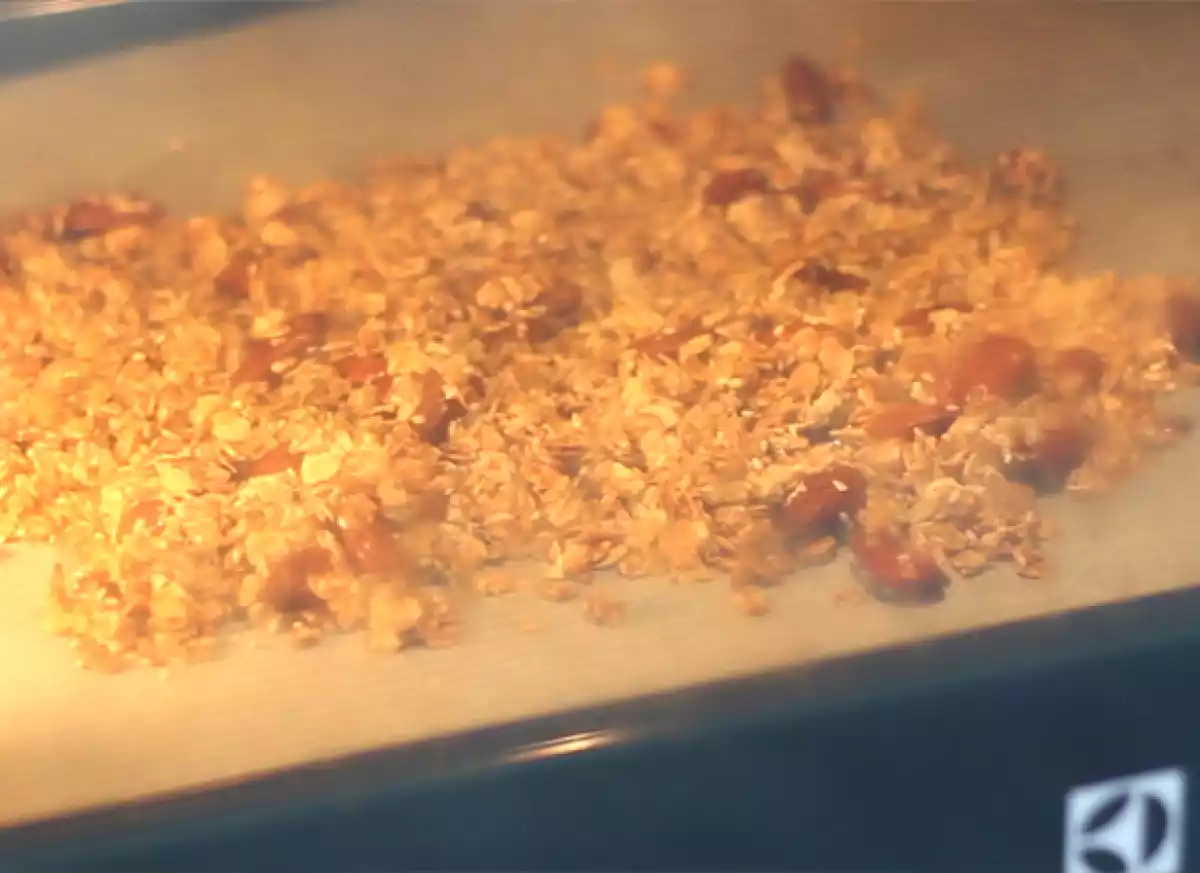 4. Cozinhe a granola