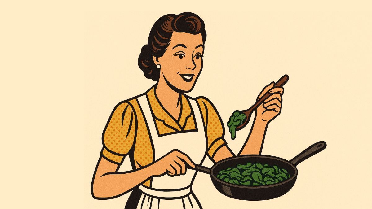 Coma espinafre, que é rico em ferro, e você ficará tão forte quanto o Popeye.