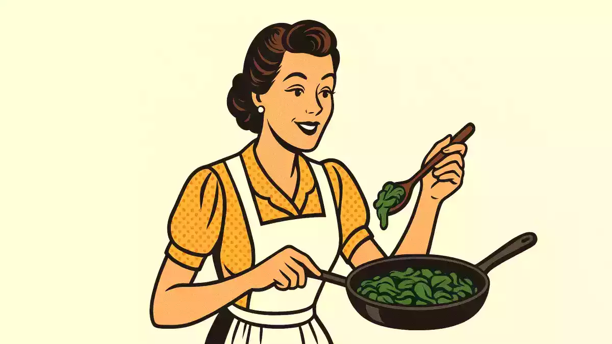 Coma espinafre, que é rico em ferro, e você ficará tão forte quanto o Popeye.