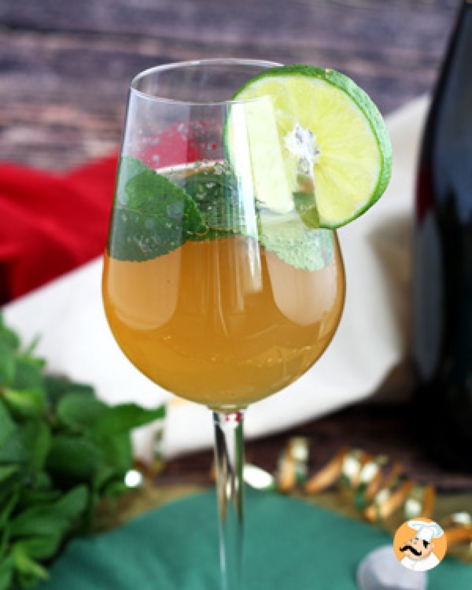 Mojito Royal com champagne: