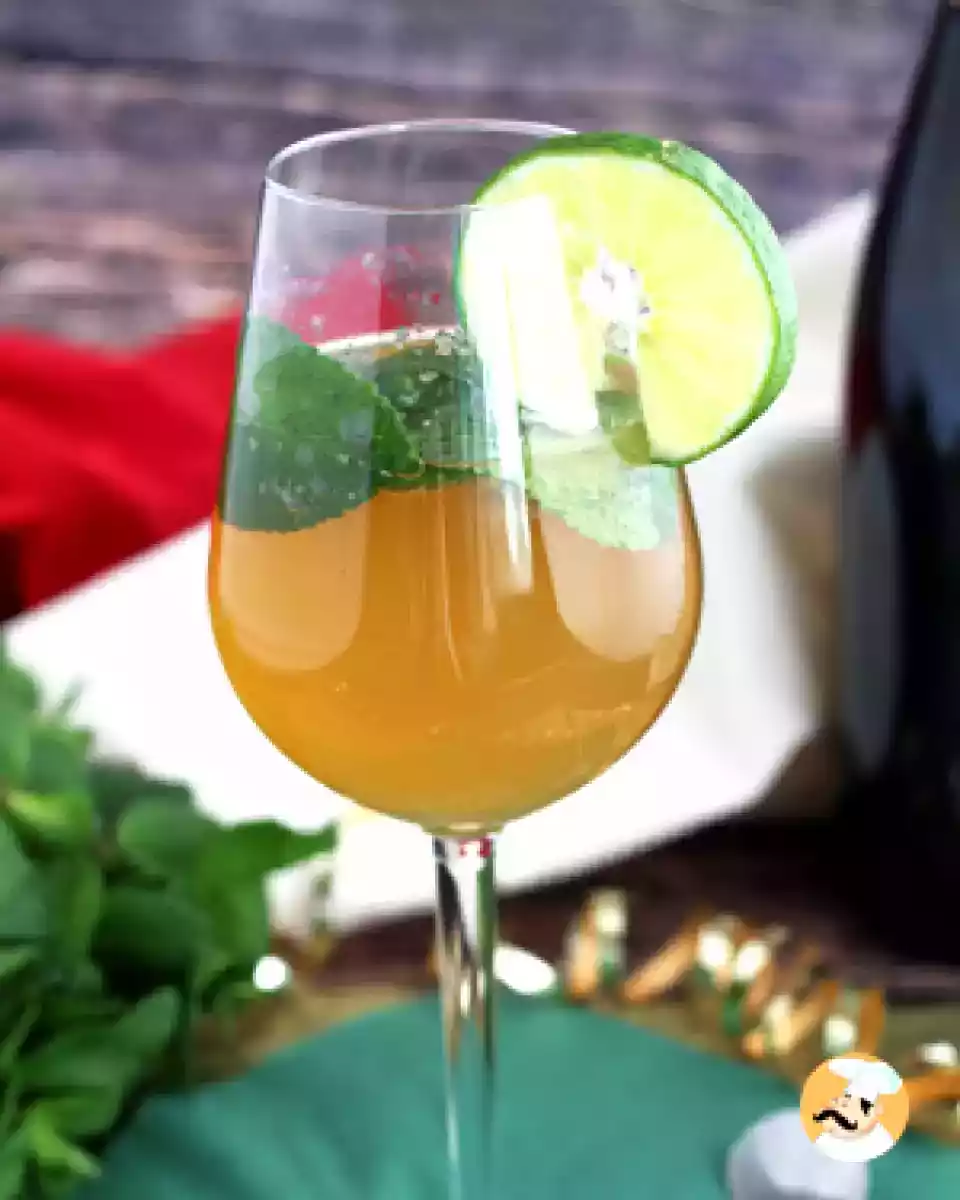 Mojito Royal com champagne: