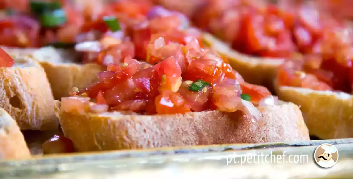 Uma seleção de Bruschettas imperdível para seu final de semana