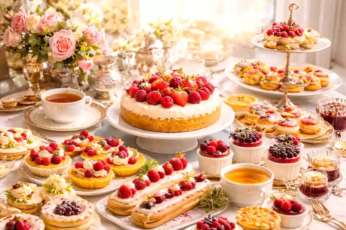 Chá da tarde estilo Bridgerton? Essas 20 sobremesas são puro luxo comestível