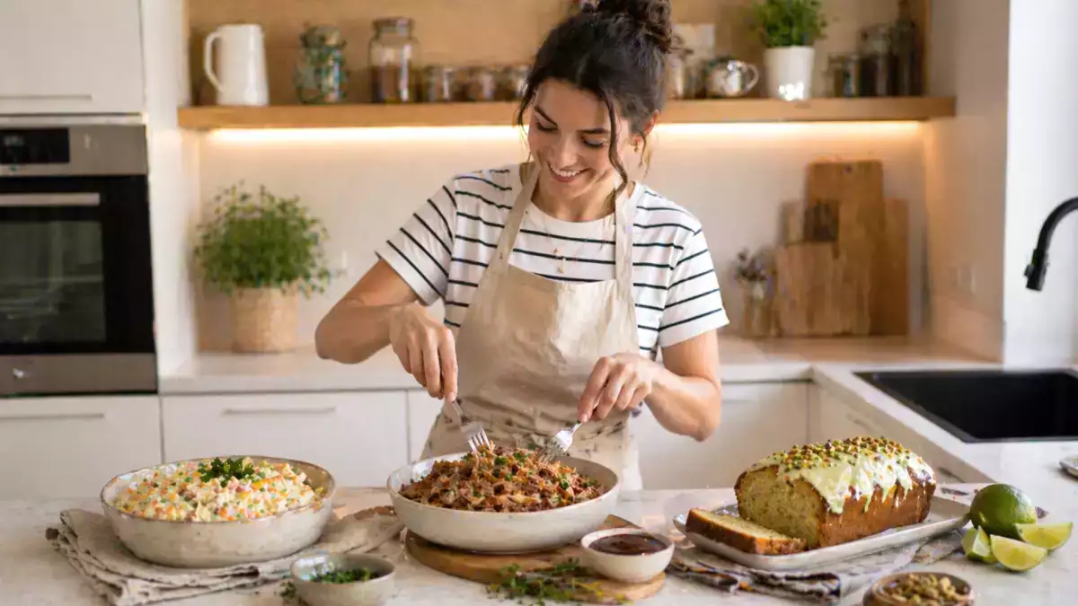 Menu do dia, 25 Abril : Uma experiência gastronômica com salada, carne de porco e bolo de pistache