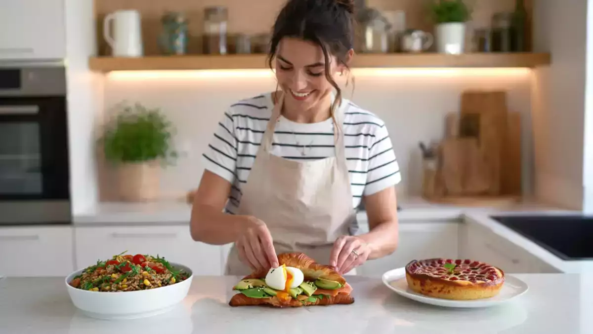 Menu do dia, 20 de Maio: delícias de ovo mollet, salada de espelta e clafoutis de cereja