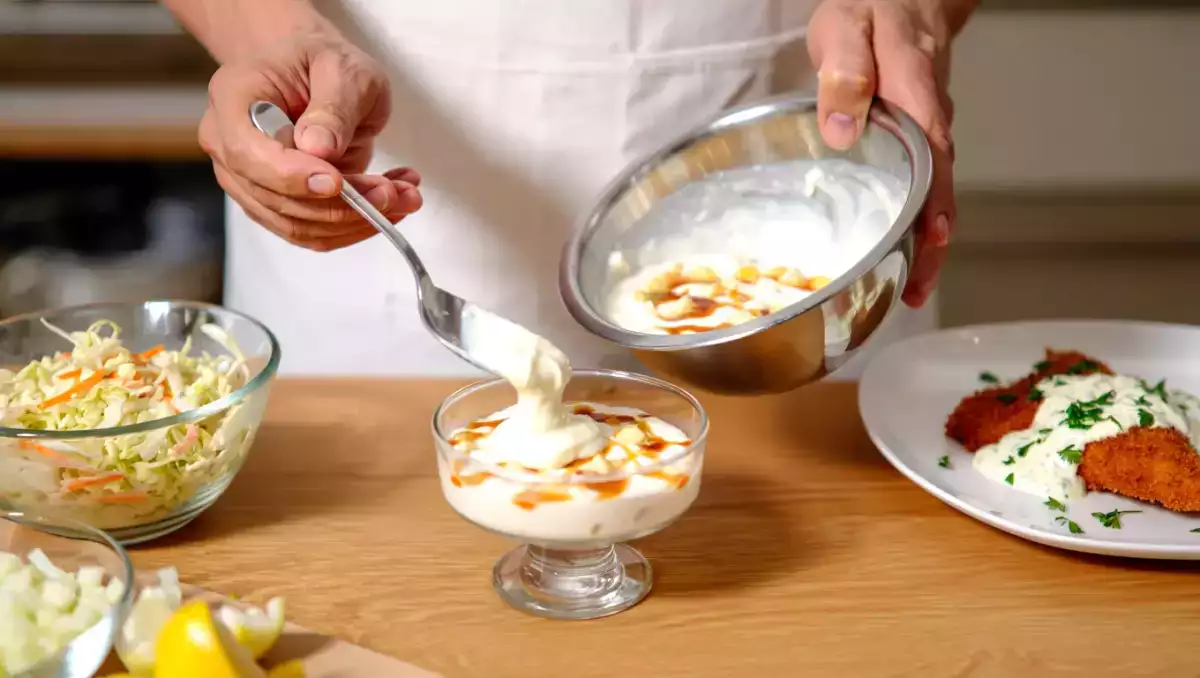 Menu do dia, 25 de Maio: Delícias de coleslaw, peixe empanado e sorvete de travessa