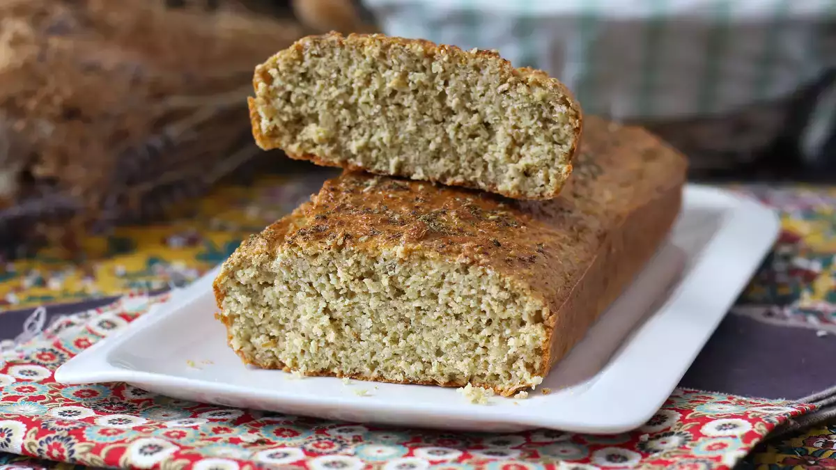 Procurando um pão mais fácil de digerir? Talvez você goste desta receita sem farinha branca!