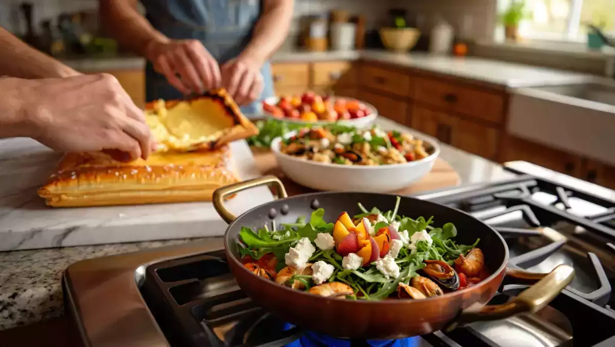 Menu do dia, 19 de junho: uma combinação deliciosa de salada, prato principal e sobremesa