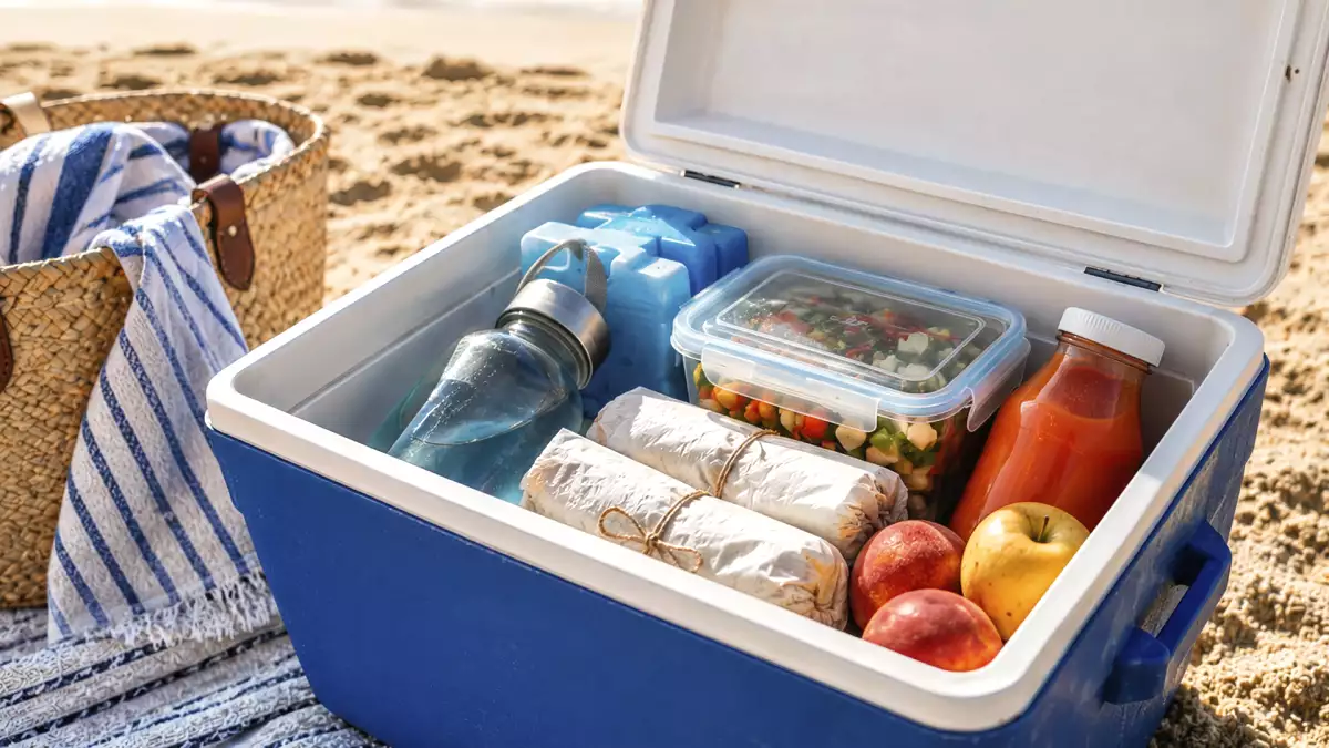 Como organizar seu cooler de praia: o que colocar embaixo, o que deixar em cima e o erro que estraga tudo
