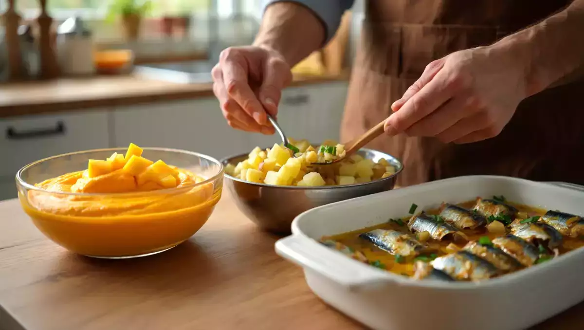 Menu do dia, 22 de junho: delícias com batatas, sardinhas e mousse de manga