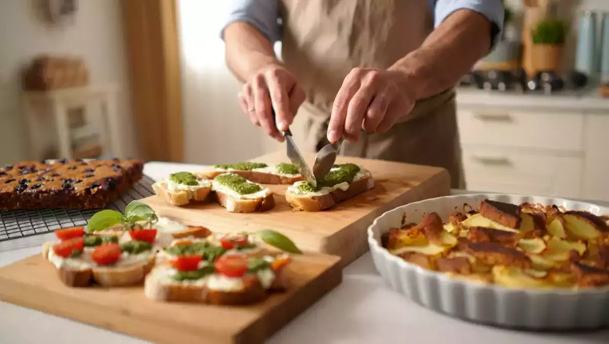 Menu do dia, 5 de julho: delícias de bruschetta, bacalhau e bolo de cereja