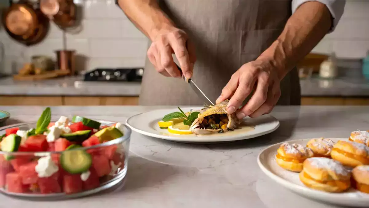 Menu do dia, 7 de julho: Salada refrescante, Pacu assado e Folhados de damasco