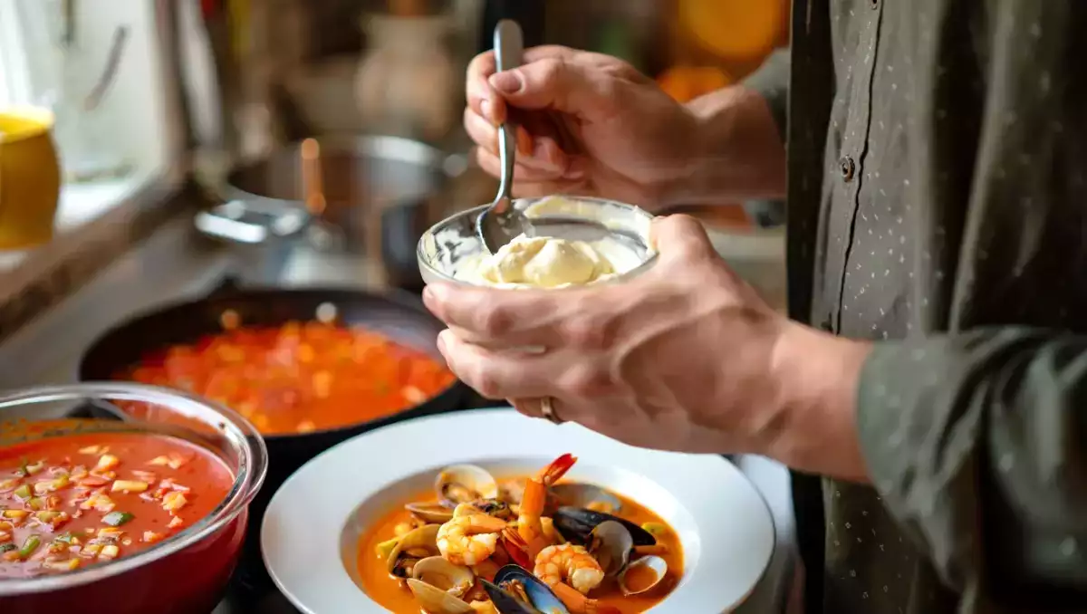 Menu diário, 10 de julho de 2026: gaspacho à alentejana, massada de marisco e sorvete caseiro de leite condensado