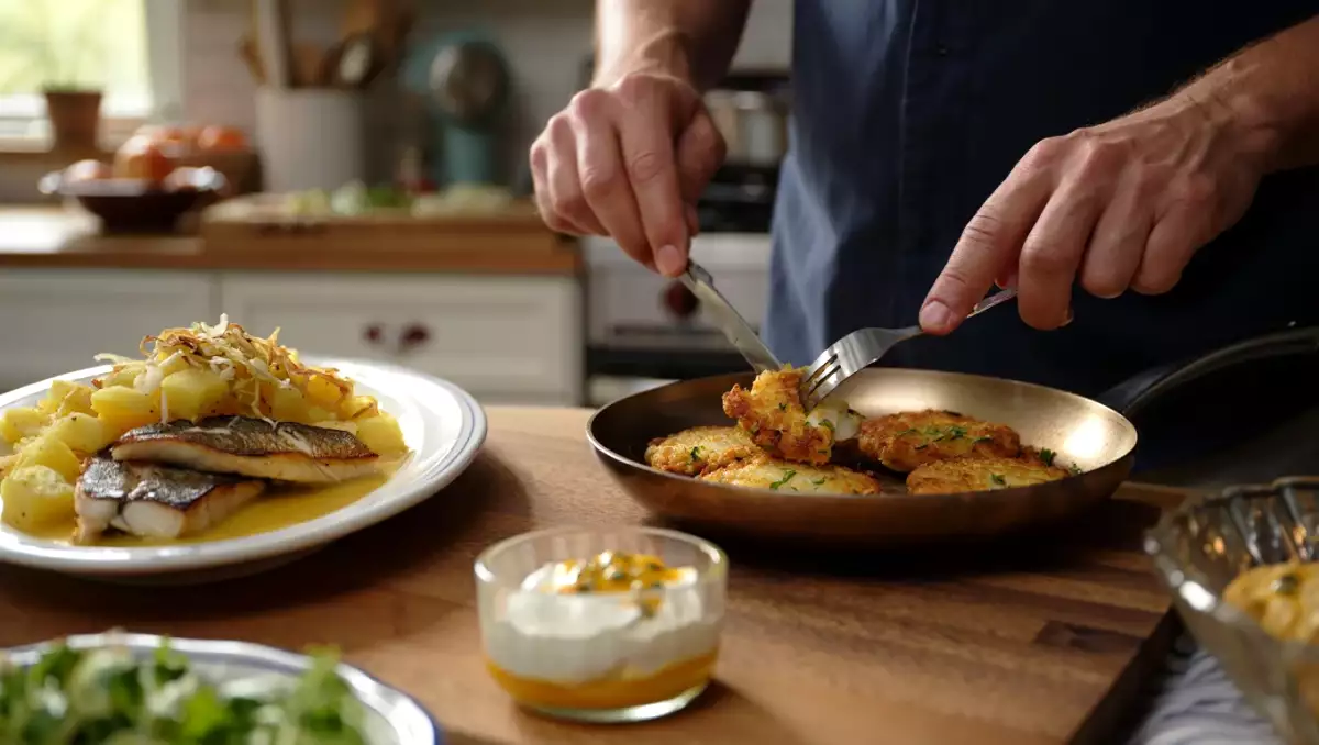 Menu do dia, 12 de julho: pataniscas de bacalhau, truta grelhada e semifrio de maracujá para um almoço equilibrado