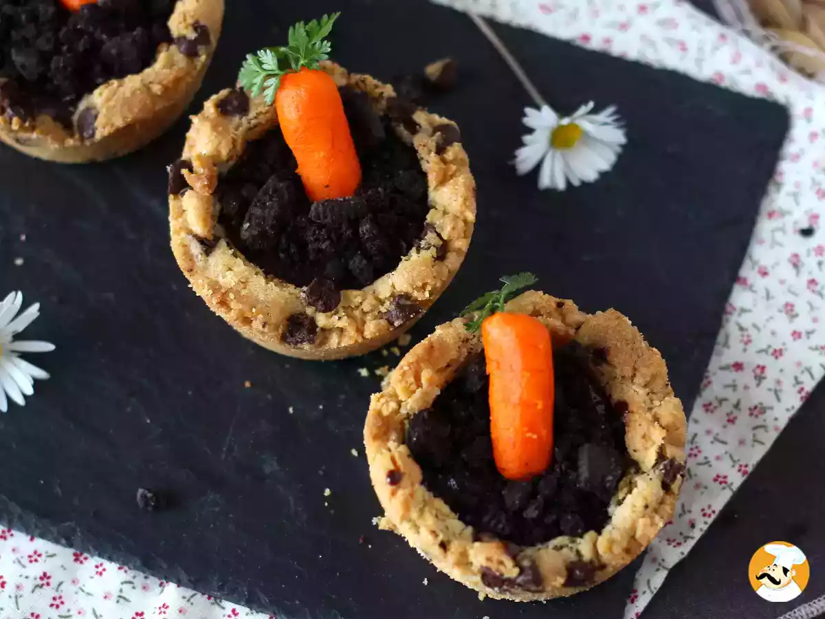 Quem vai resistir a esses vasinhos de cookies e chocolate?